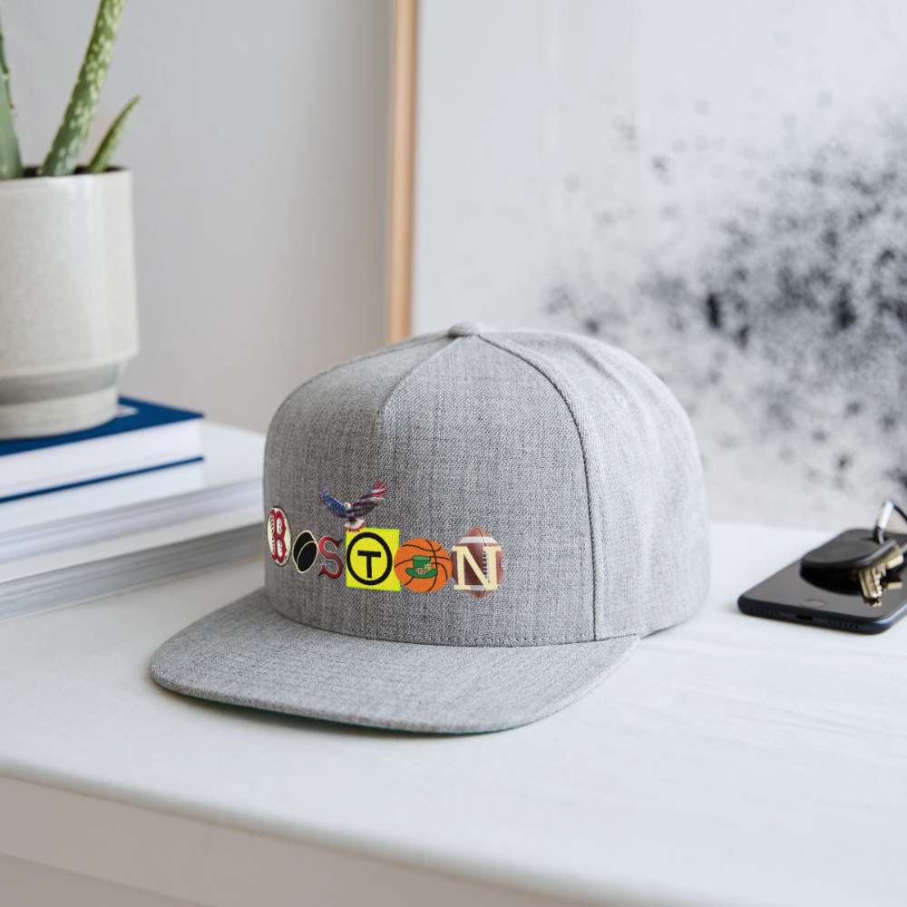 THE BOSTON / EAGLES Authentic Snapback Baseball Cap - heather gray