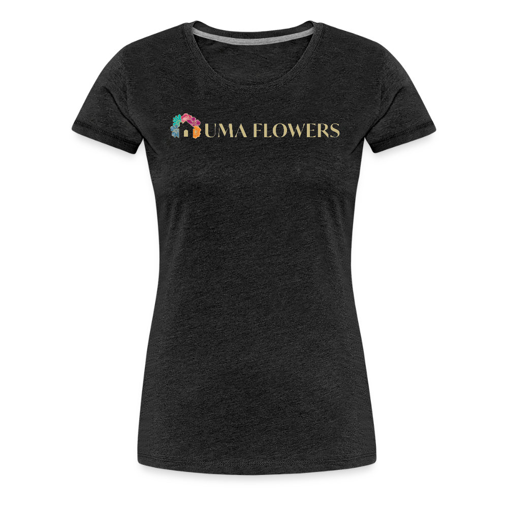 UMA FLOWERS Women’s Premium T-Shirt - charcoal grey