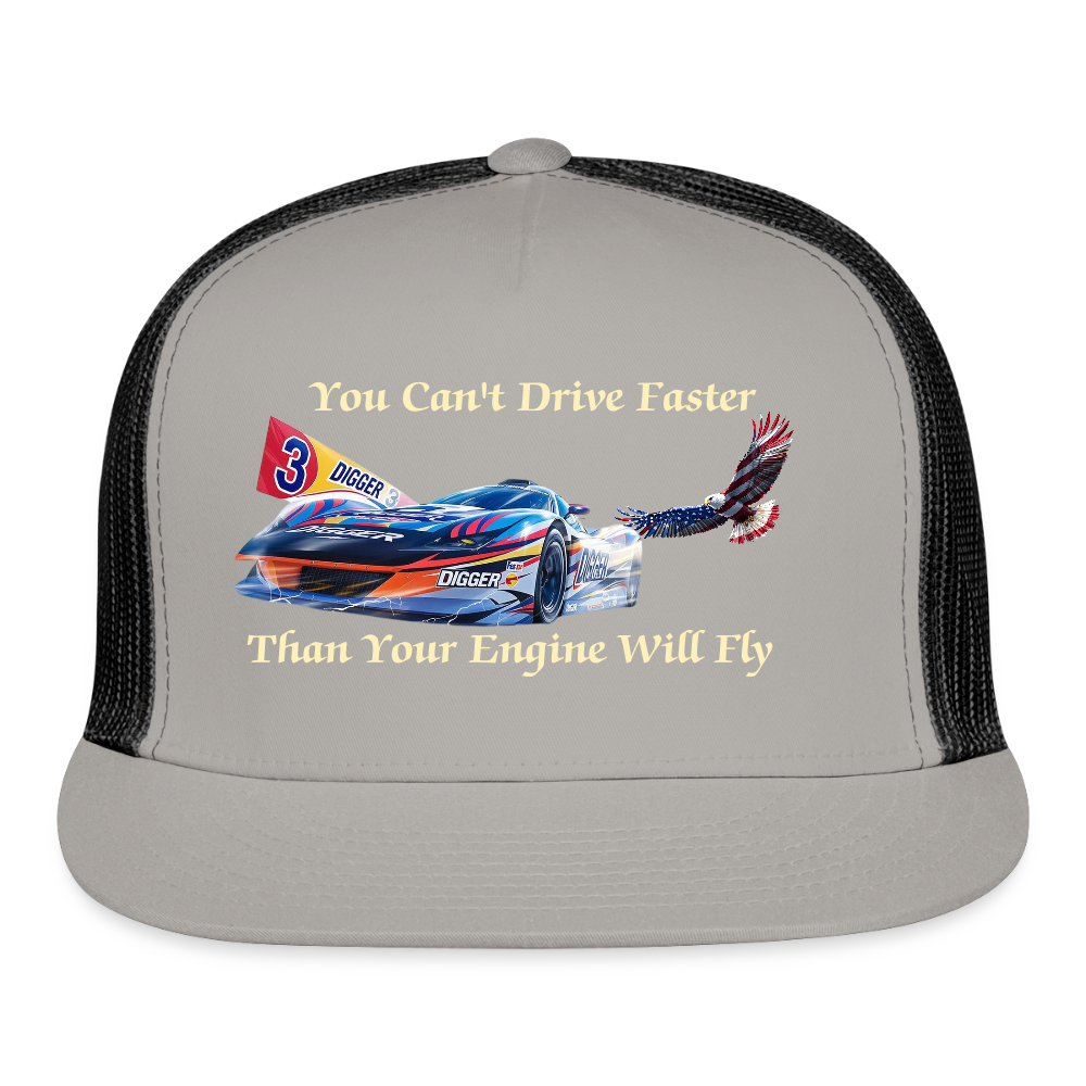 Drive Faster Digger 3 Trucker Hat - gray/black