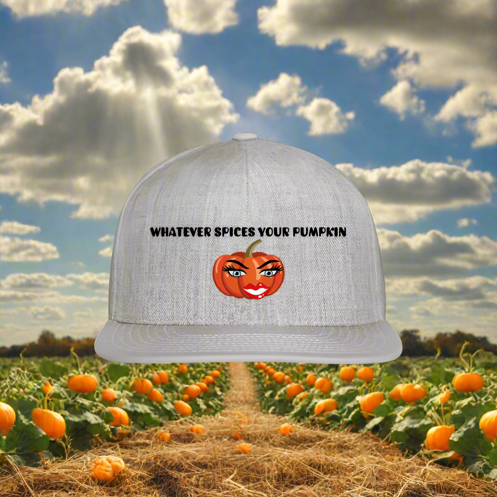 SIE CAPS WHATEVER SPICES YOUR PUMPKIN Original Snapback Baseball Cap - heather gray