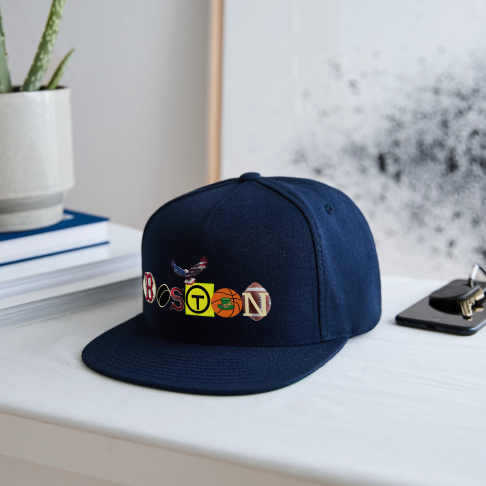 THE BOSTON / EAGLES Authentic Snapback Baseball Cap - navy