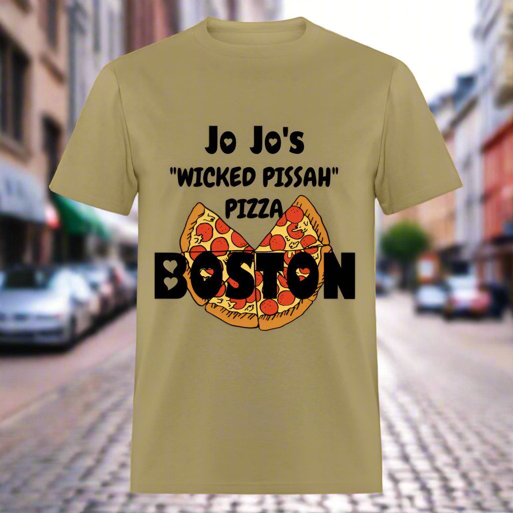 JoJo's WICKED PISSAH PIZZA BOSTON Hanes Unisex Classic T-ShirtUnisex Classic T-Shirt - khaki