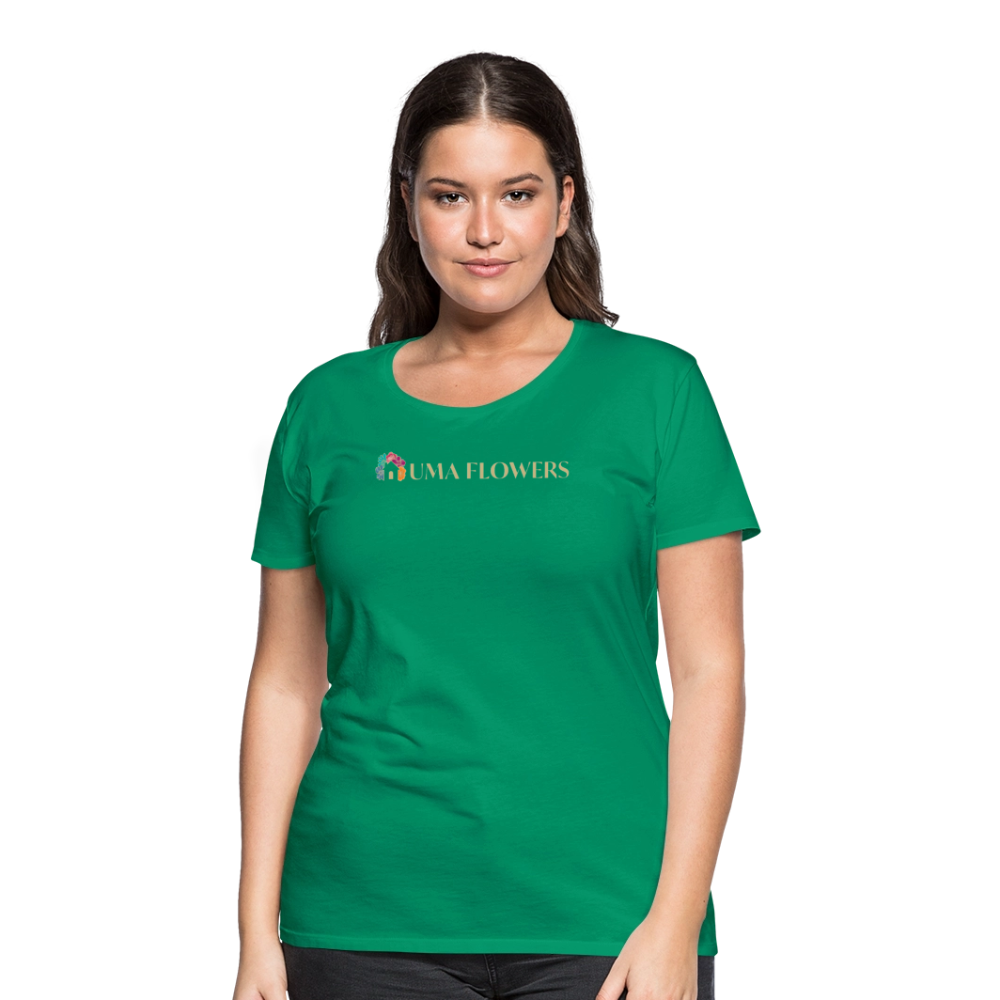 UMA FLOWERS Women’s Premium T-Shirt - kelly green