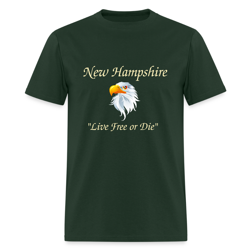 NH Live Free or Die Unisex Classic T-Shirt - forest green