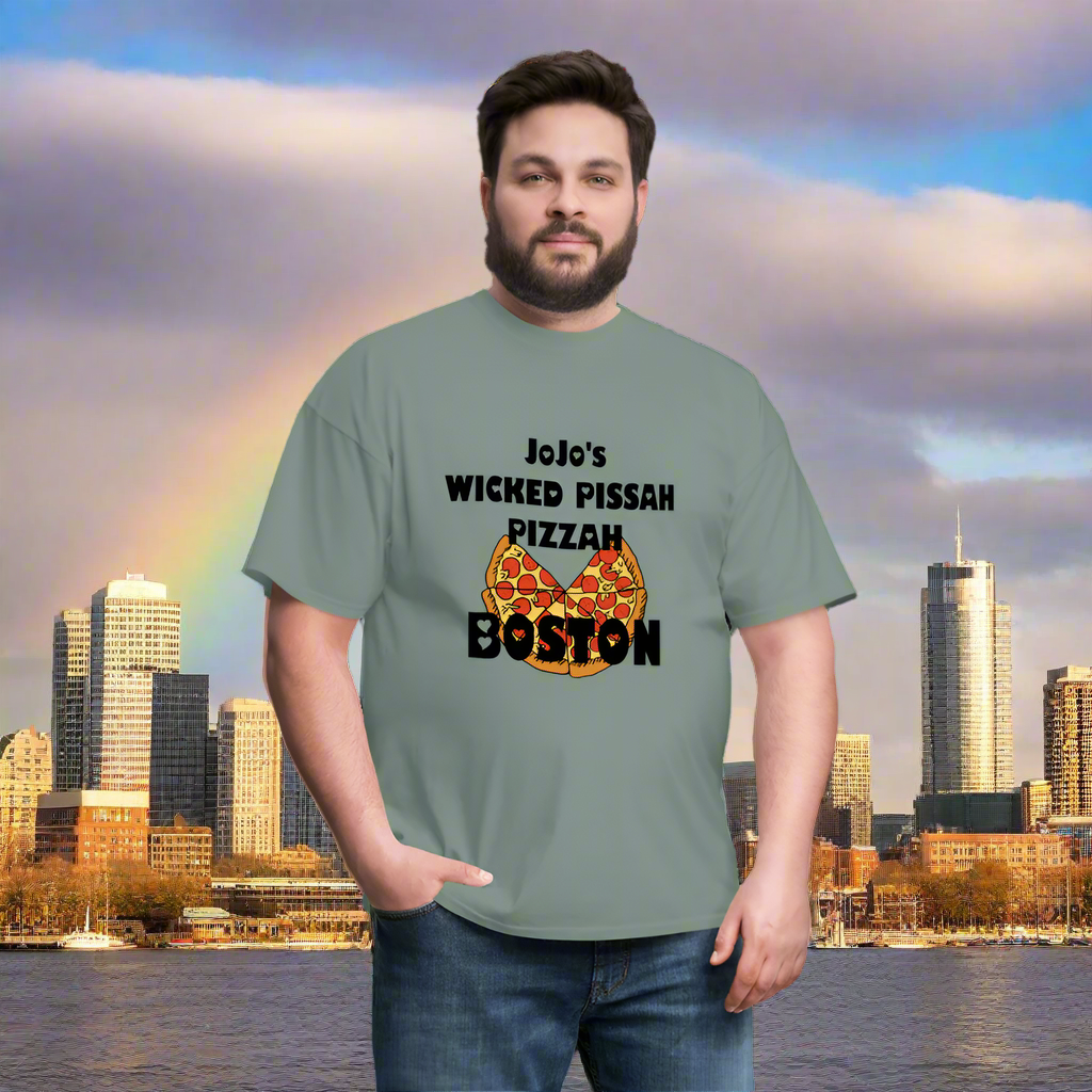 SIE CAPS JoJo's WICKED PISSAH PIZZAH BOSTON Unisex Classic T-Shirt - sage