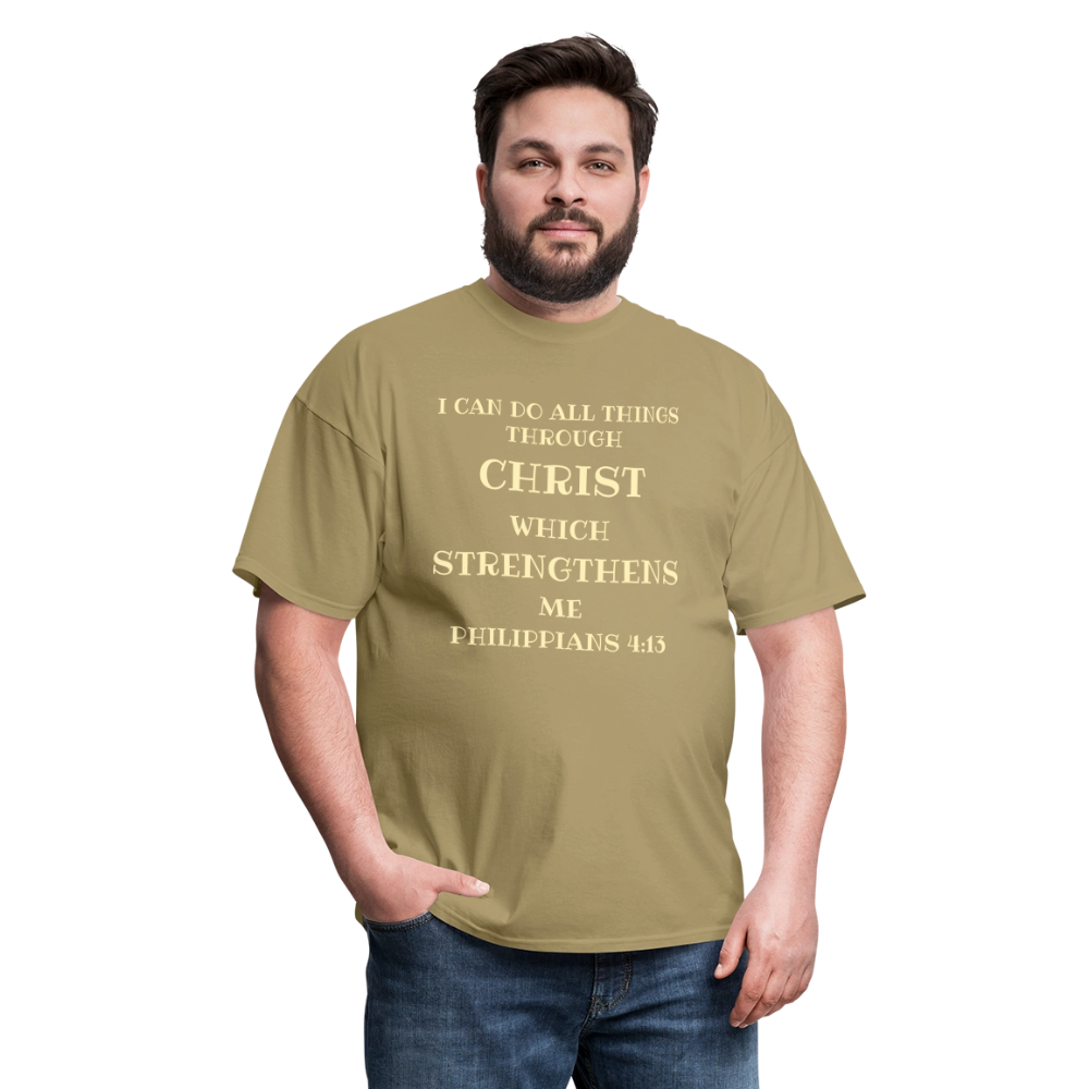 Philippians 4:13 Men's Unisex Classic T-Shirt - khaki