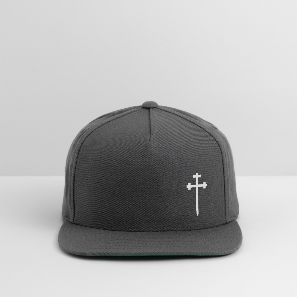 CROSS Snapback Baseball Cap - dark grey