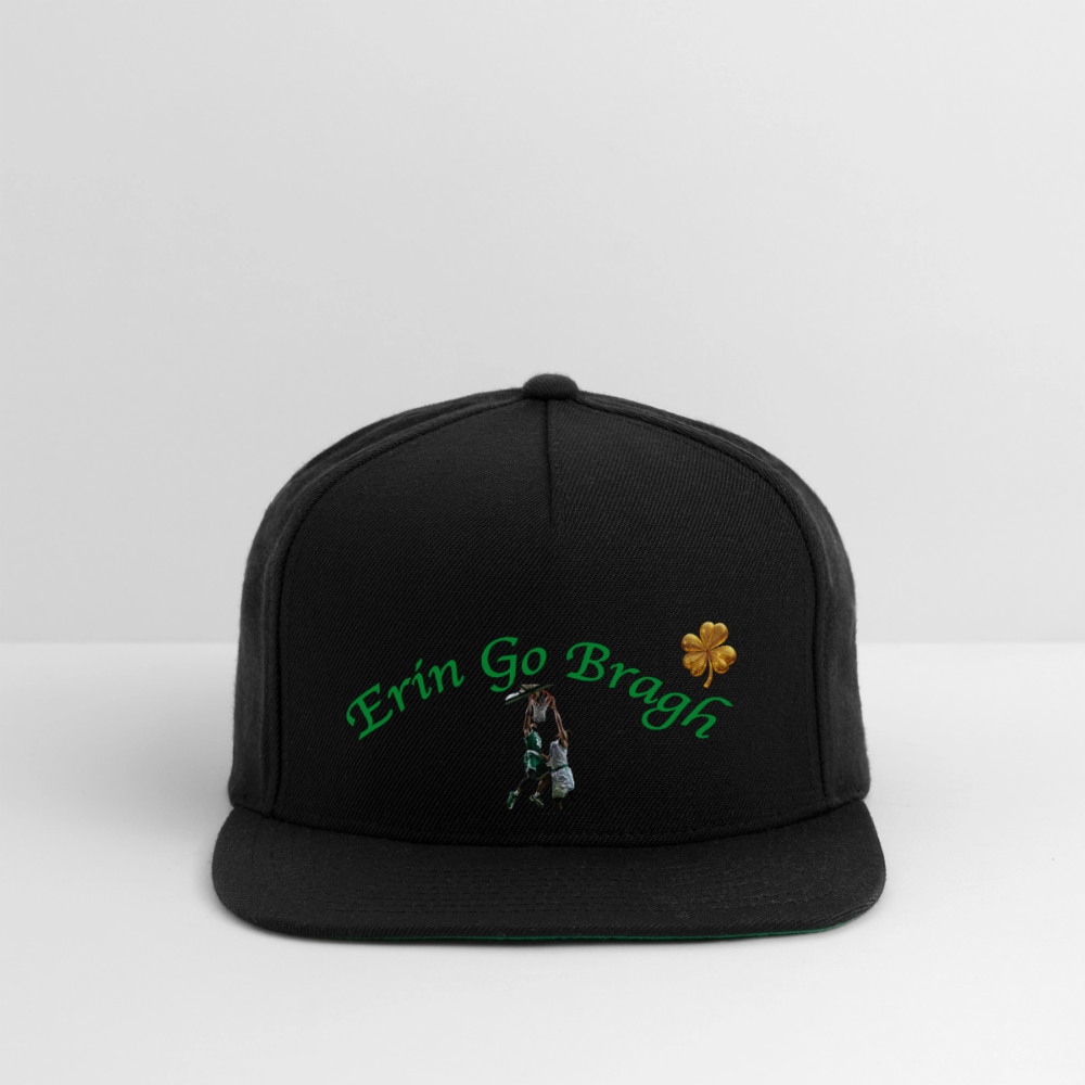 ERIN GO BRAGH GOLD Snapback Baseball Cap - black