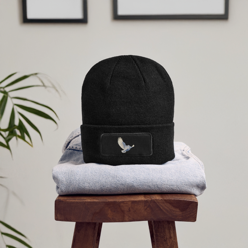 HOOTIE Patch Beanie - black