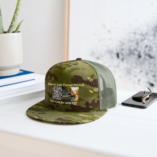 BABOOSIC LAKE TUNNEL PERMIT CAMO Trucker Hat - MultiCam\green