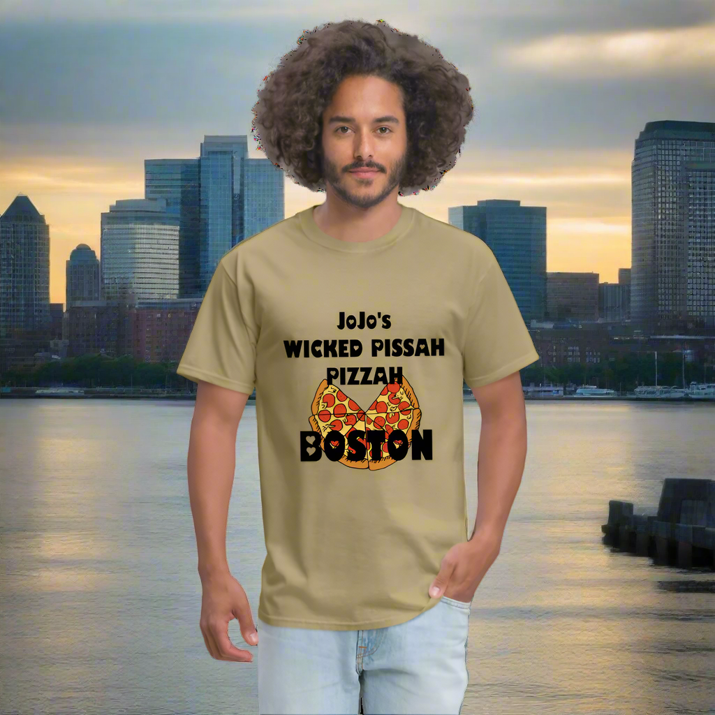 SIE CAPS JoJo's WICKED PISSAH PIZZAH BOSTON Unisex Classic T-Shirt - khaki
