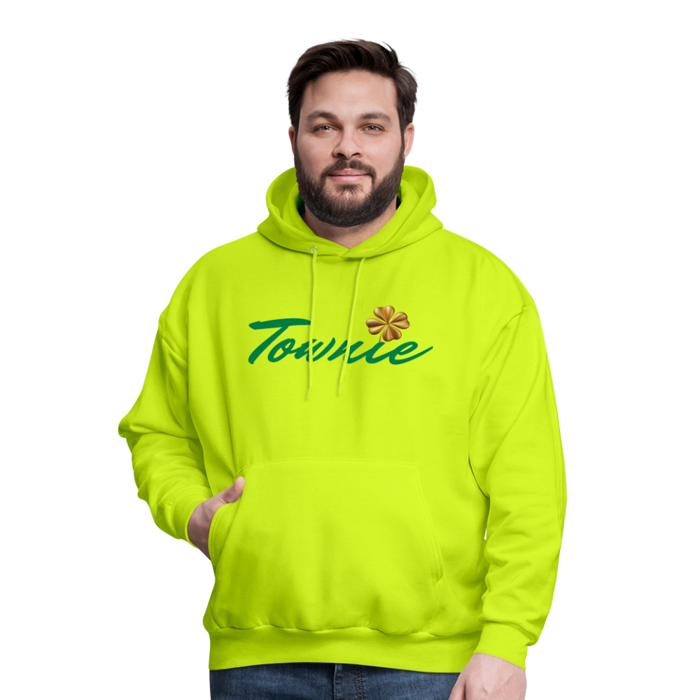 TOWNIE Men's Hoodie - safety green