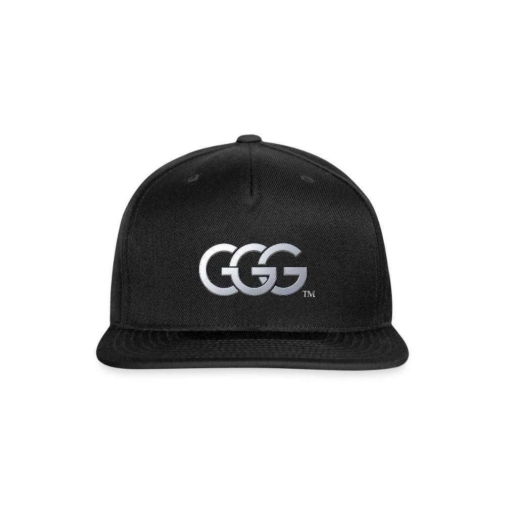 GGG TM LOGO 3 Snapback Baseball Cap - black