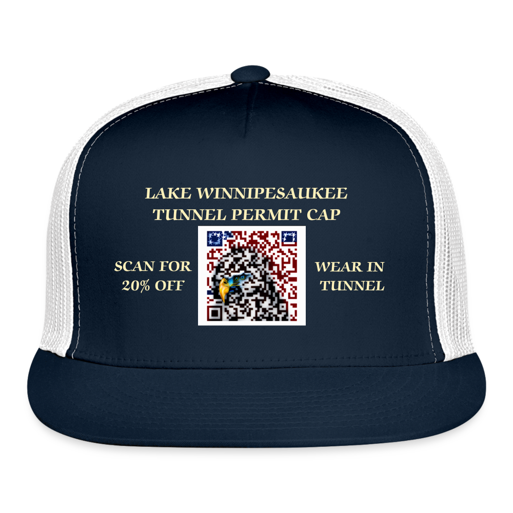 SIE CAPS LAKE WINNIPESAUKEE TUNNEL PERMIT CAP - navy/white
