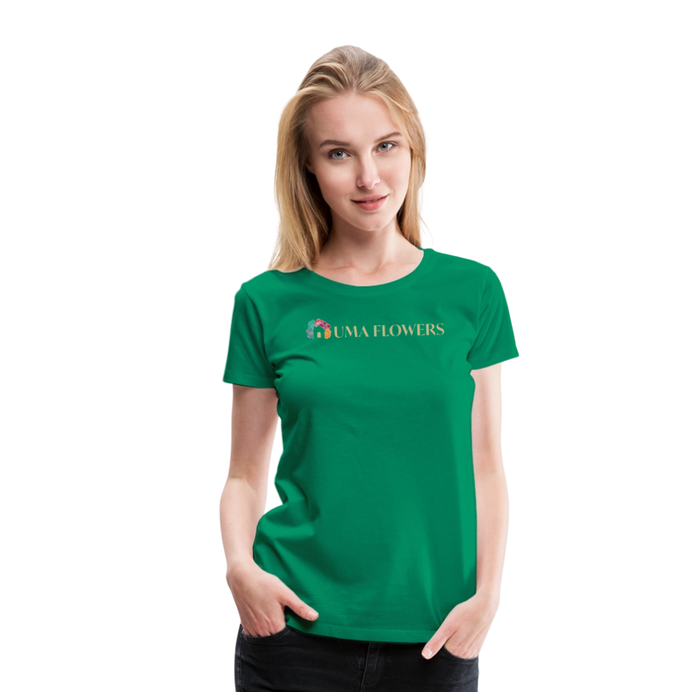 UMA FLOWERS Women’s Premium T-Shirt - kelly green