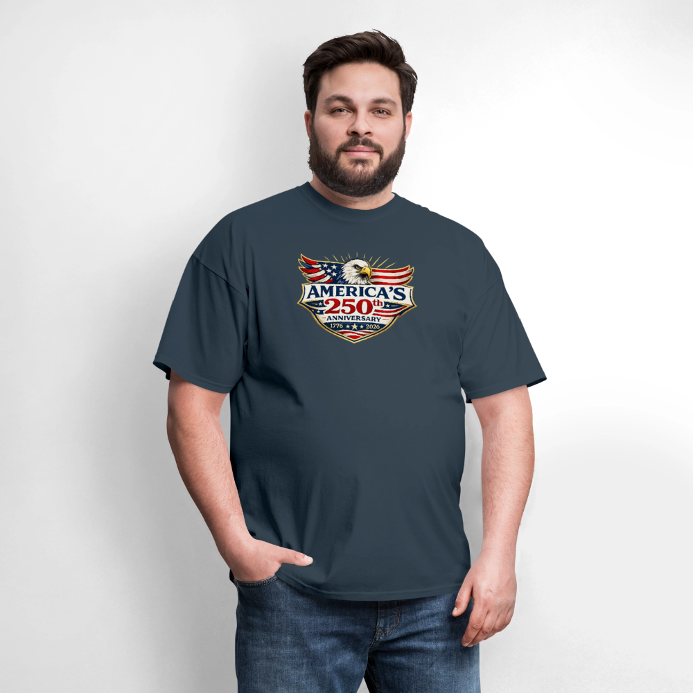 AMERICA 250th ANNIVERSARY Eagle Men's T-Shirt - blue dusk