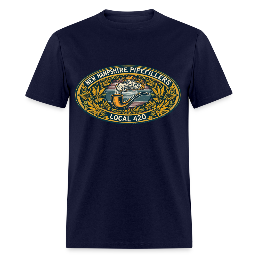 NEW HAMPSHIRE PIPEFILLERS UNION LOCAL 420 Unisex Classic T-ShirtUnisex Classic T-Shirt - navy