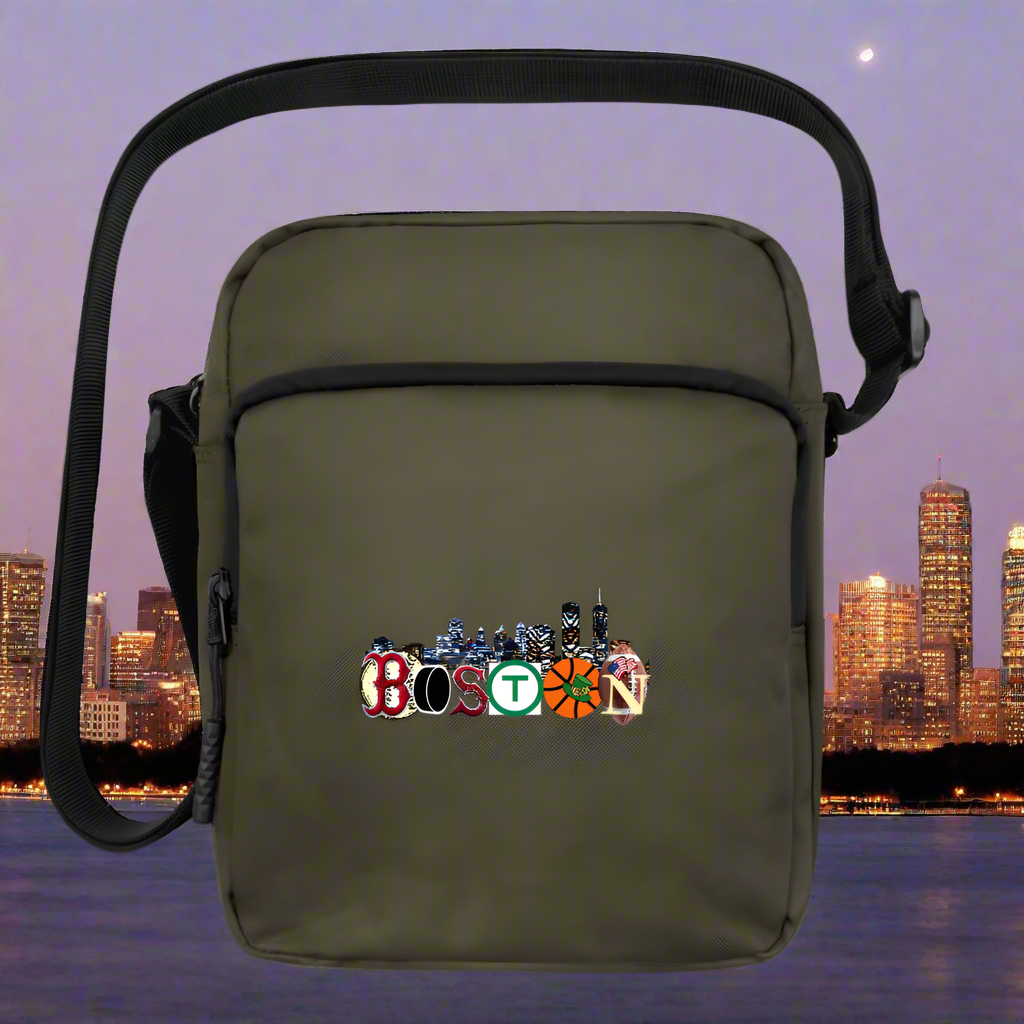 BOSTON SKYLINE AUTHENTIC Upright Crossbody Bag - olive