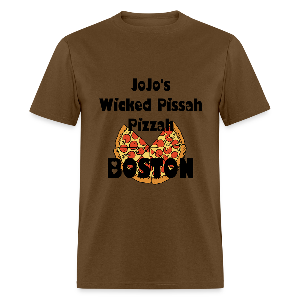 SIE CAPS JoJo's WICKED PASSAH PIZZAH BOSTON Classic T-Shirt - brown