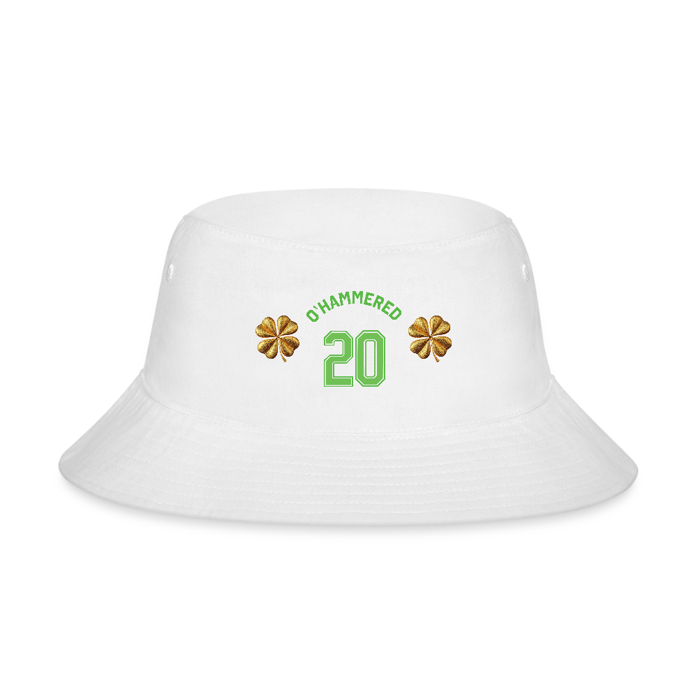 O'HAMMERED Bucket Hat - white