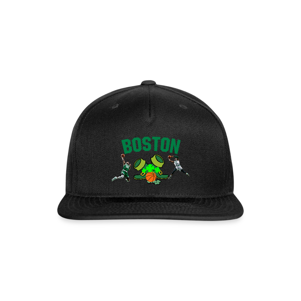 BOSTON B BALL Original Snapback Baseball Cap - black