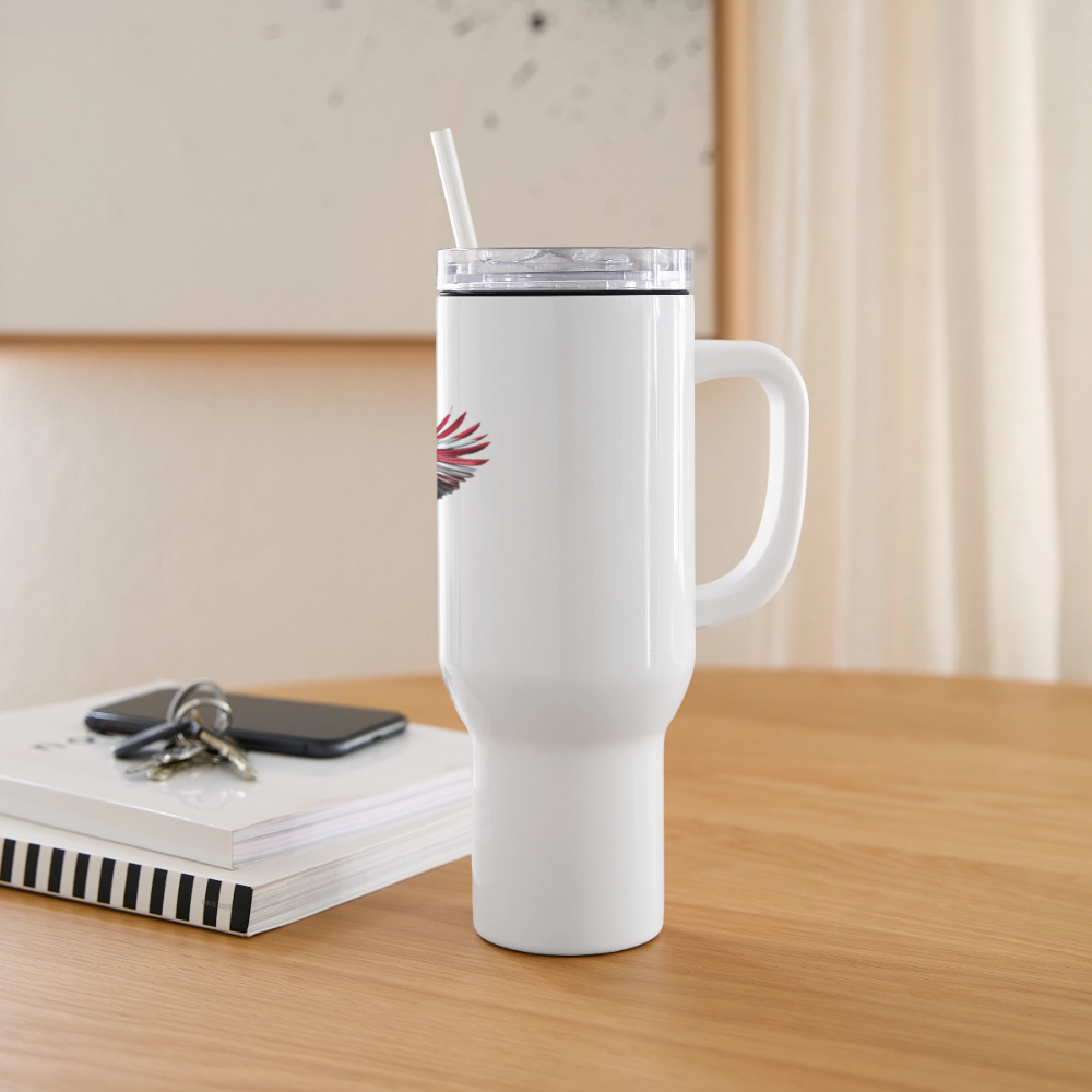 SOARING EAGLE 40 oz Stainless Steel Travel Tumbler - white