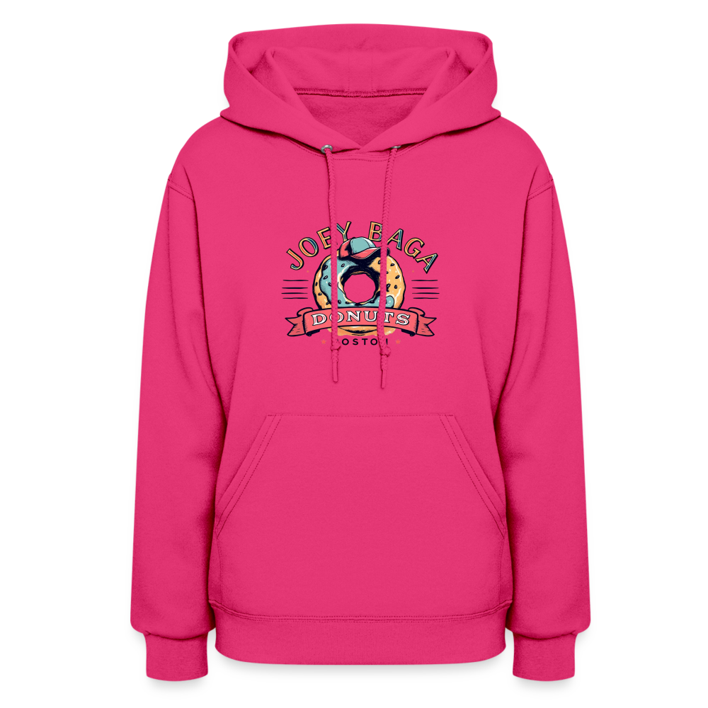 JOEY BAGA DONUTS BOSTON Women's Hoodie - fuchsia