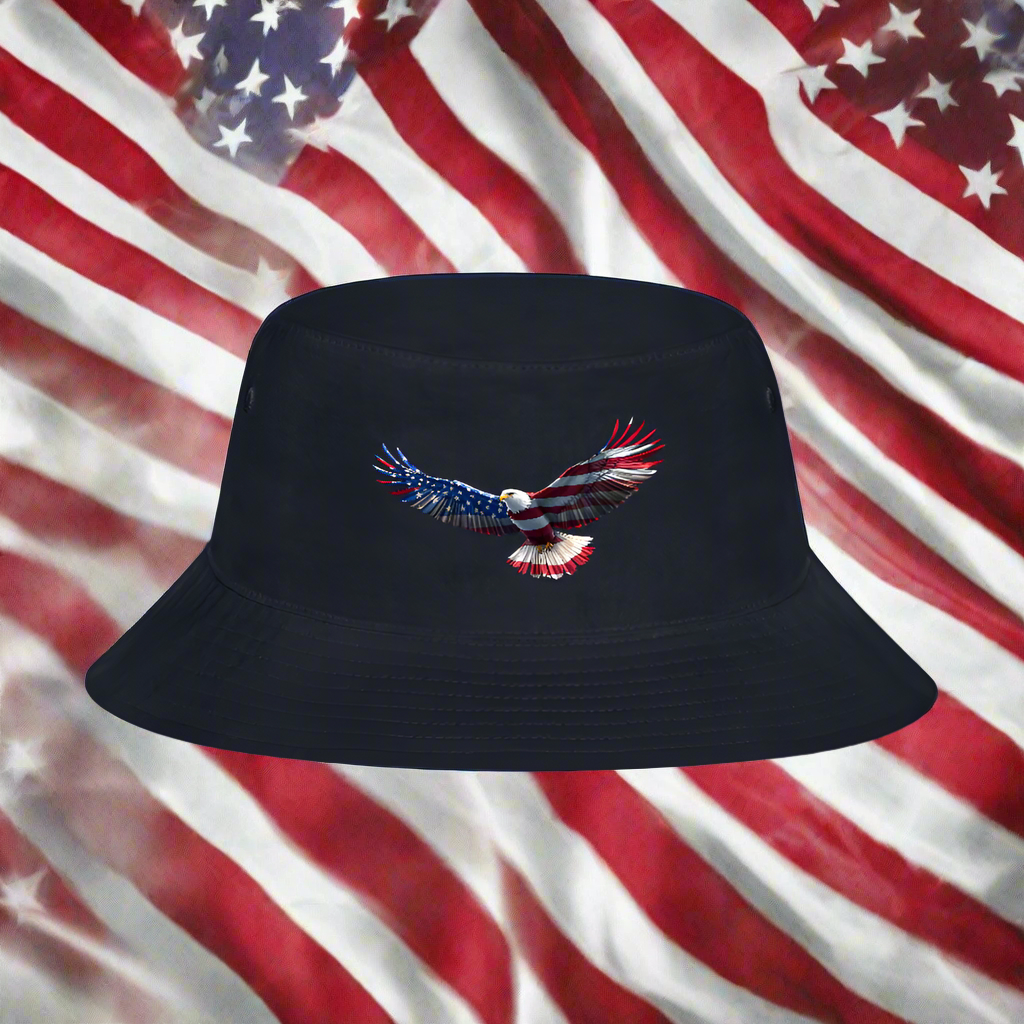 SOARING EAGLE Bucket Hat - navy