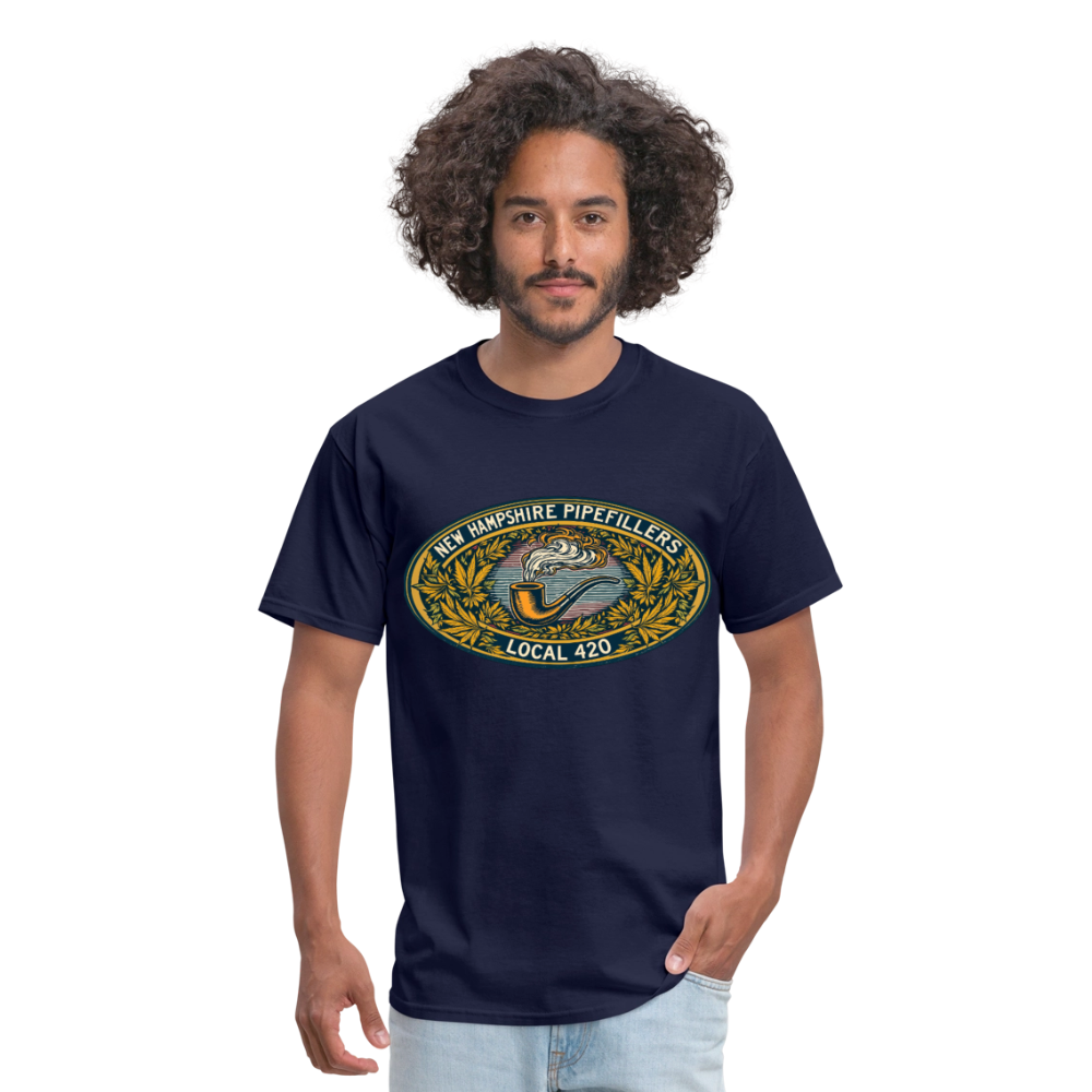 NEW HAMPSHIRE PIPEFILLERS UNION LOCAL 420 Unisex Classic T-ShirtUnisex Classic T-Shirt - navy