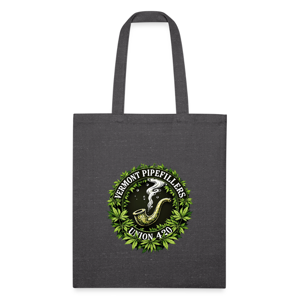 THE ORIGINAL VERMONT PIPEFILLERS UNION 420 Recycled Tote Bag - charcoal grey