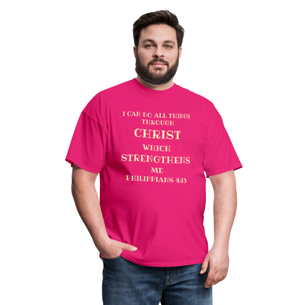 Philippians 4:13 Men's Unisex Classic T-Shirt - fuchsia
