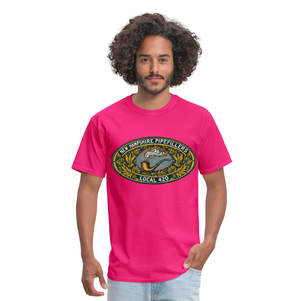 NEW HAMPSHIRE PIPEFILLERS UNION LOCAL 420 Unisex Classic T-ShirtUnisex Classic T-Shirt - fuchsia