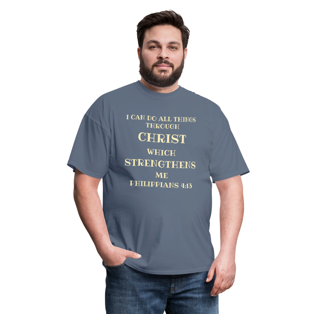 Philippians 4:13 Men's Unisex Classic T-Shirt - denim