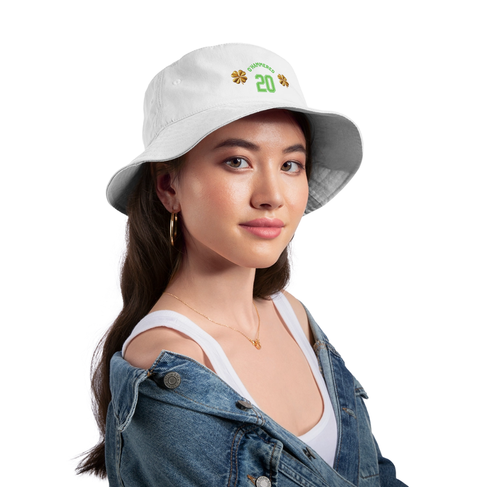 O'HAMMERED Bucket Hat - white