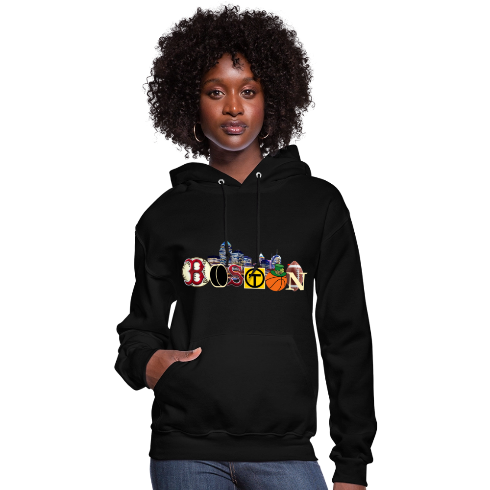 BOSTON SKYLINE Women's Hoodie - black