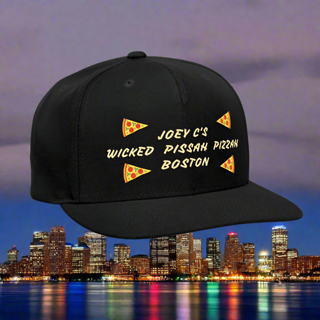 SIE CAPS WICKED PISSAH PIZZAH BOSTON Original Snapback Baseball Cap - black