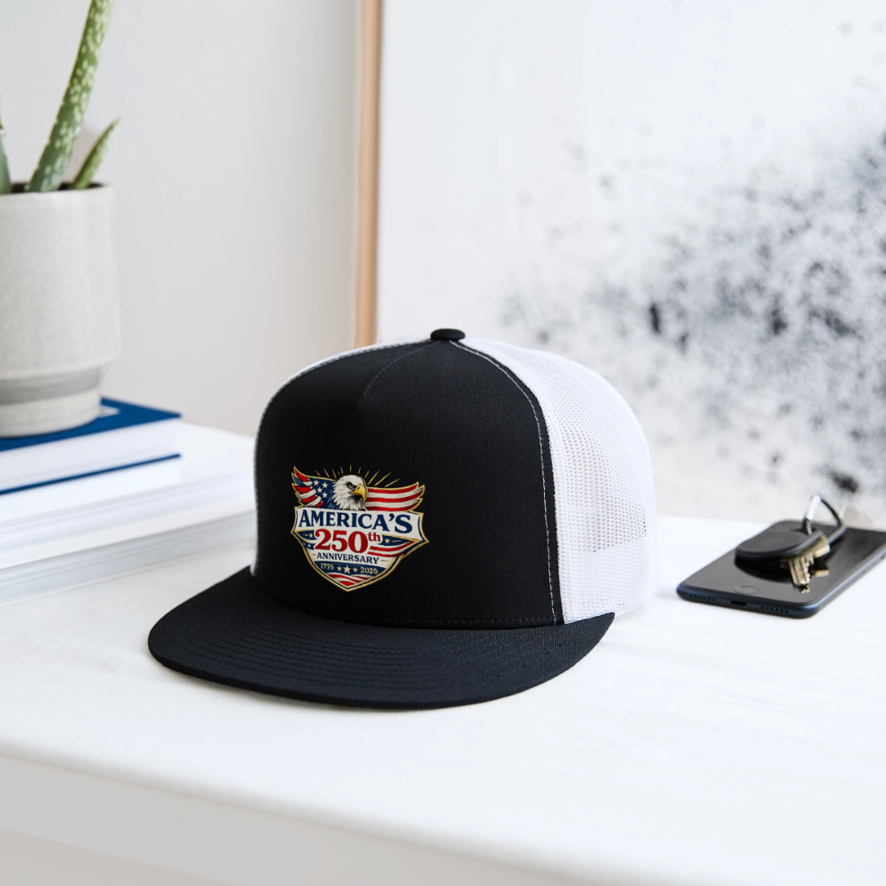 AMERICA'S 250th ANNIVERSARY Trucker Hat - black/white