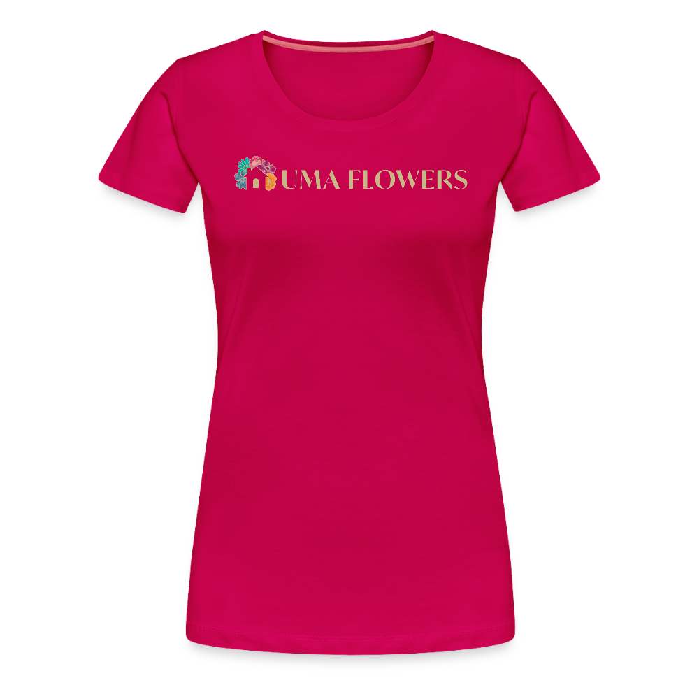 UMA FLOWERS Women’s Premium T-Shirt - dark pink