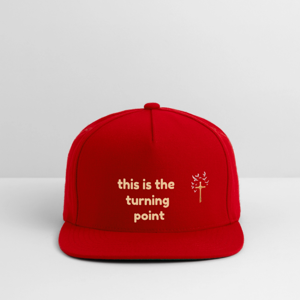 This is the Turning Point Snapback Baseball Cap - red