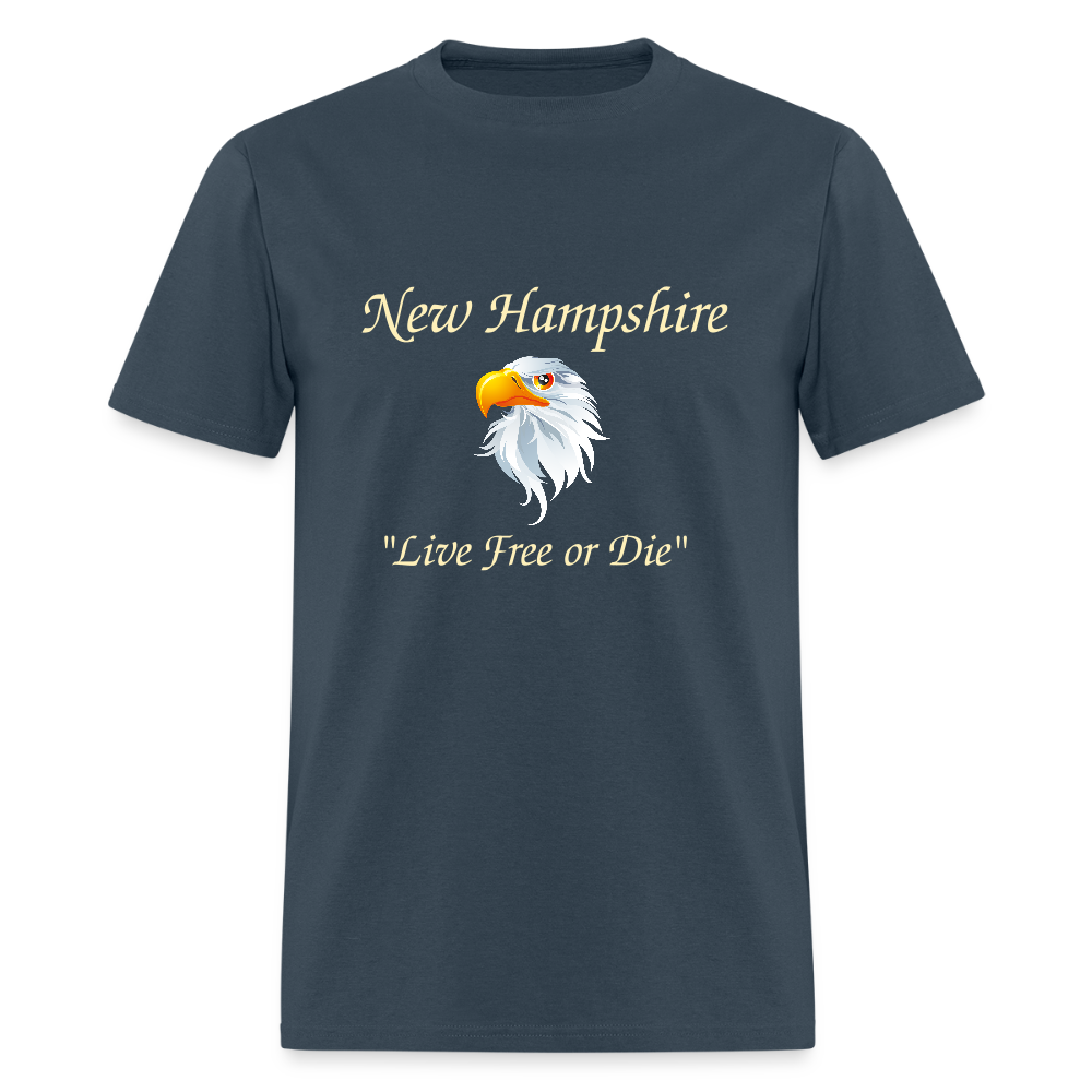 NH Live Free or Die Unisex Classic T-Shirt - blue dusk