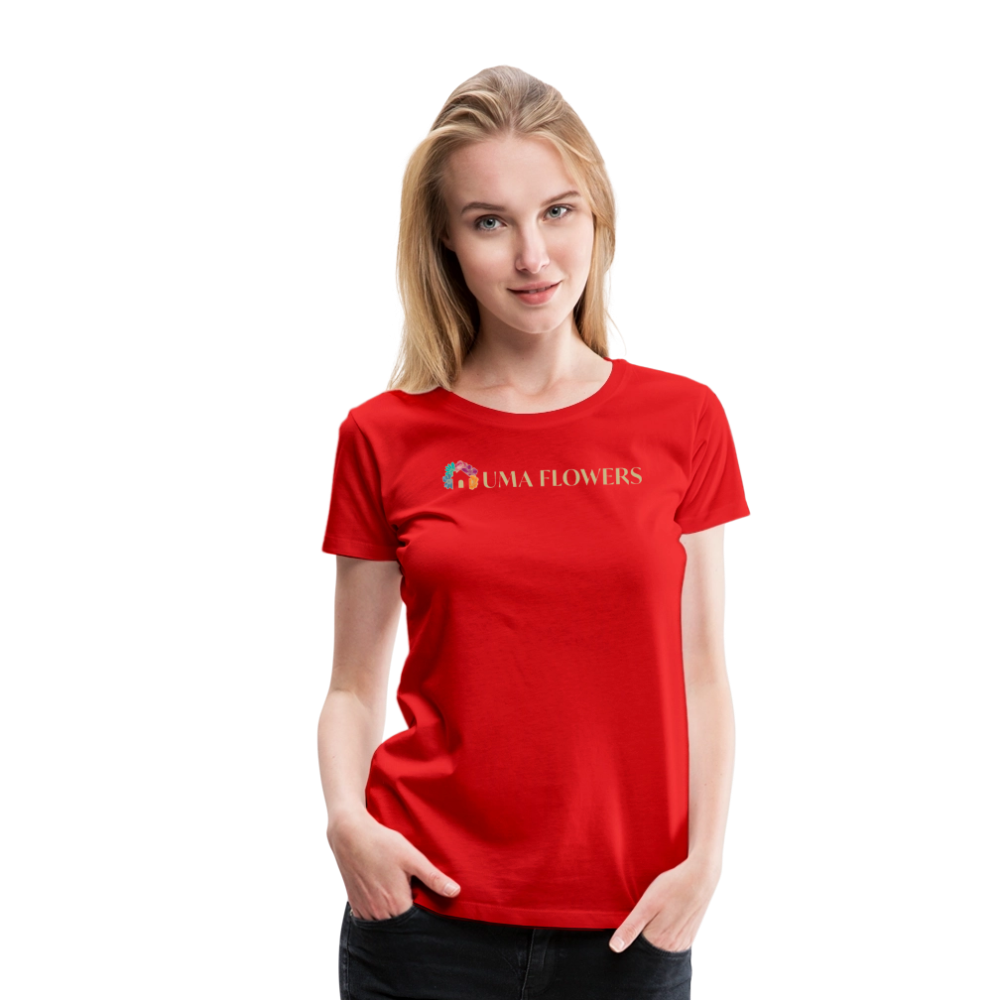 UMA FLOWERS Women’s Premium T-Shirt - red