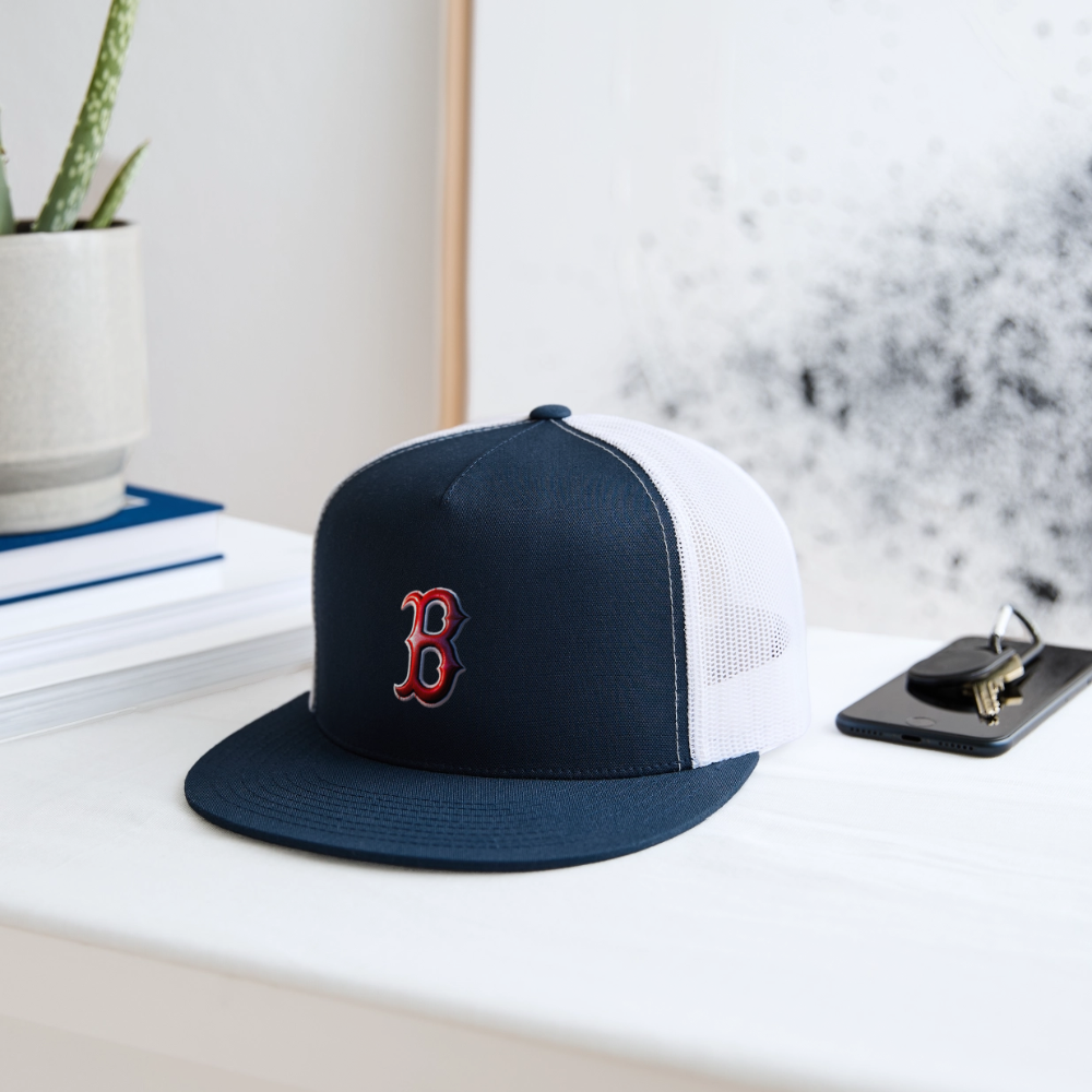 THE BIG B Trucker Hat - navy/white