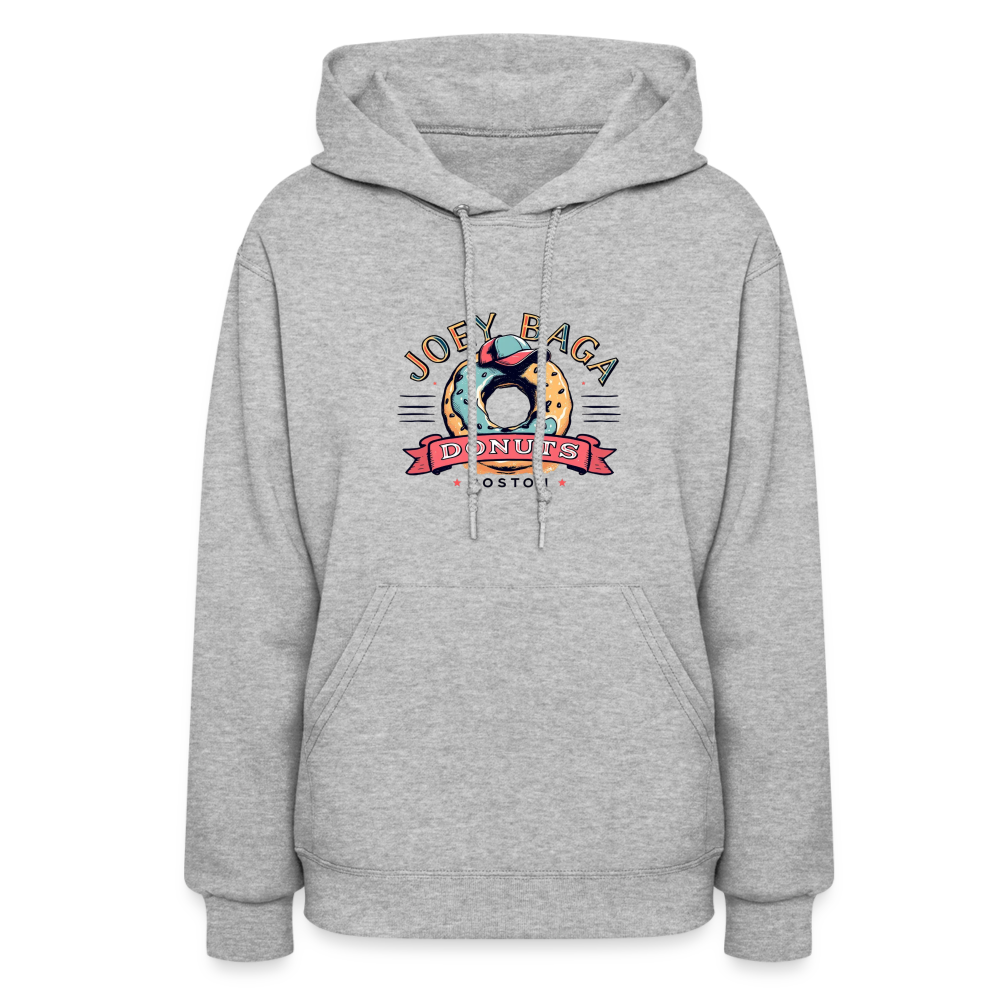 JOEY BAGA DONUTS BOSTON Women's Hoodie - heather gray