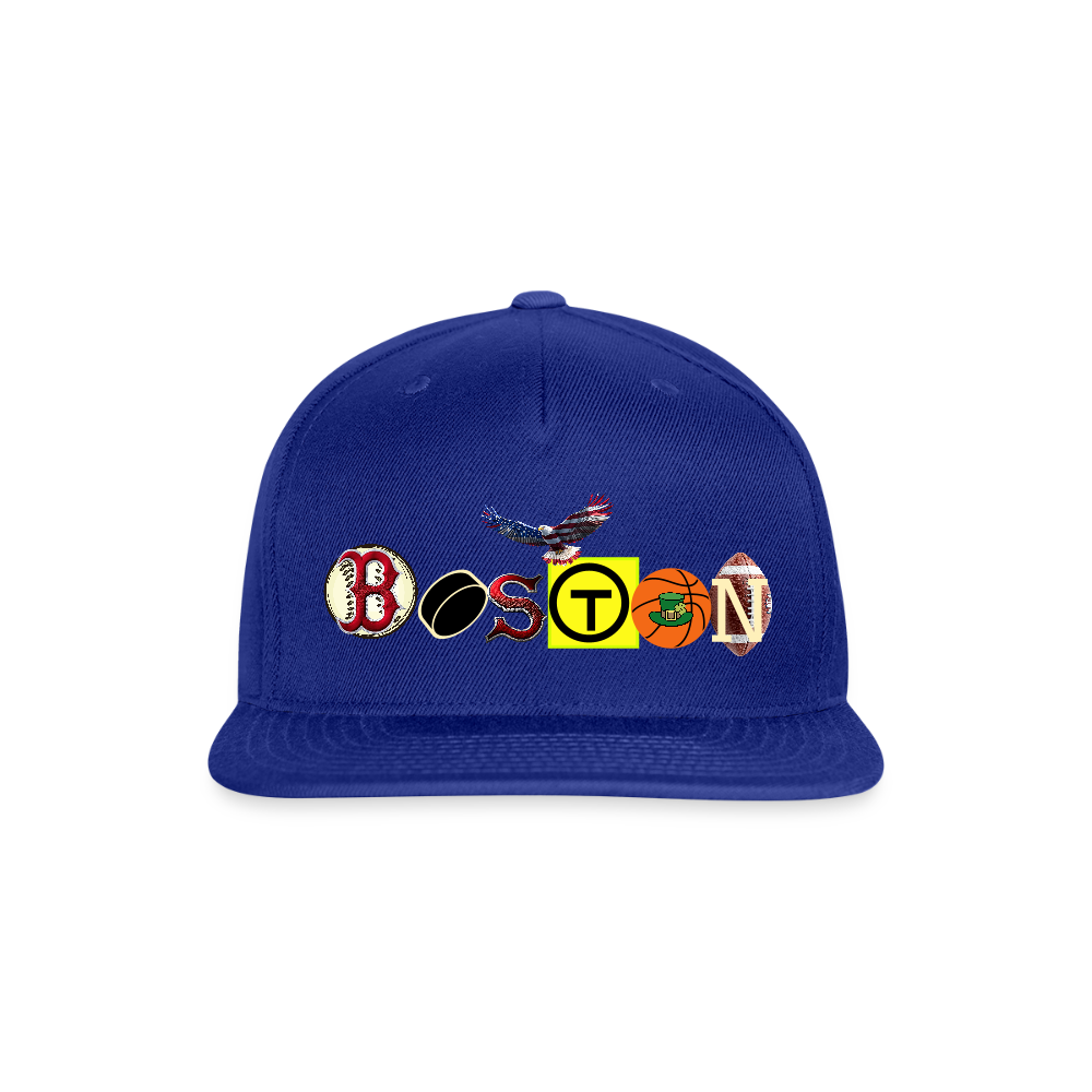 THE BOSTON / EAGLES Authentic Snapback Baseball Cap - royal blue