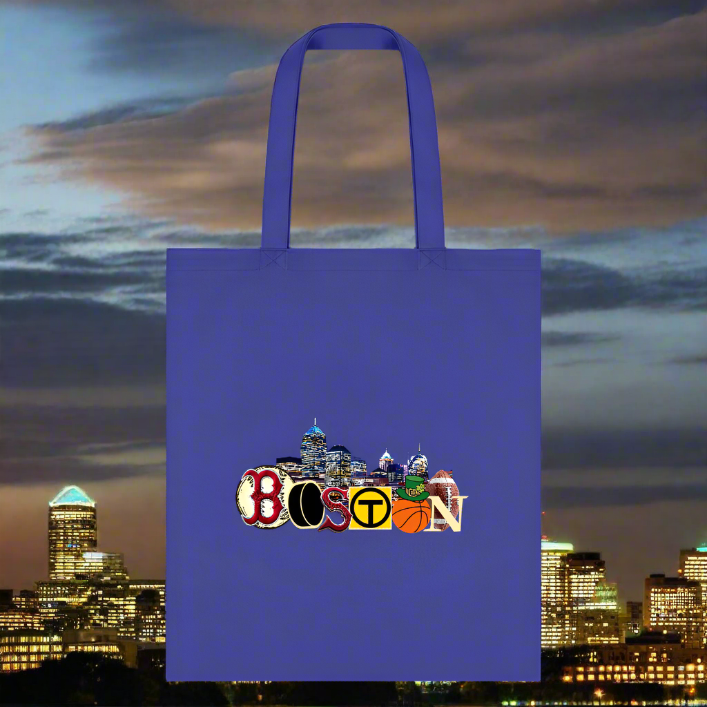 BOSTON SKYLINE Tote Bag - royal blue