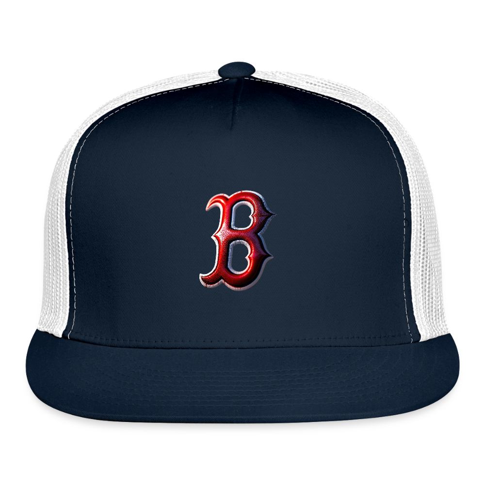 THE BIG B Trucker Hat - navy/white