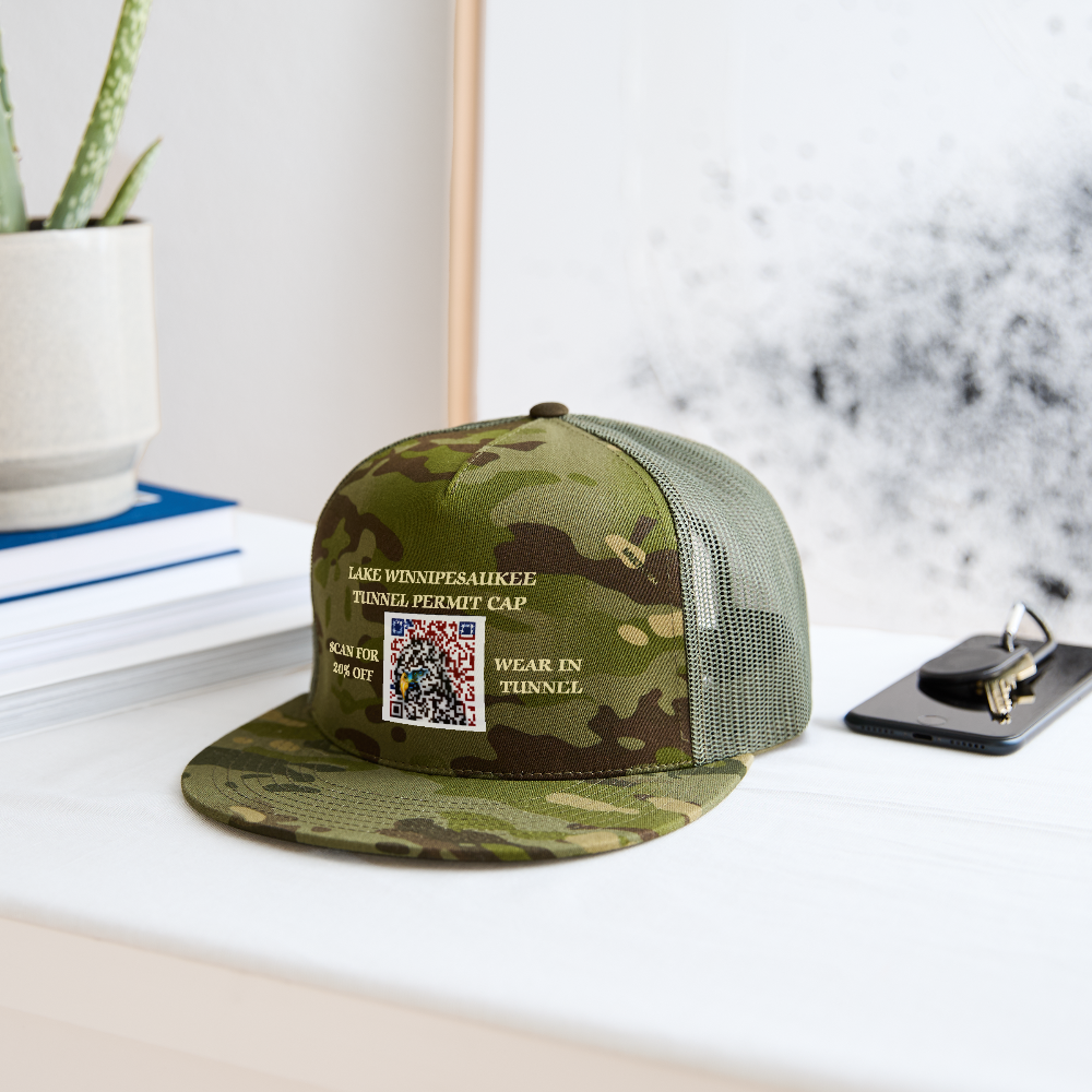SIE CAPS LAKE WINNIPESAUKEE TUNNEL PERMIT CAP - MultiCam\green