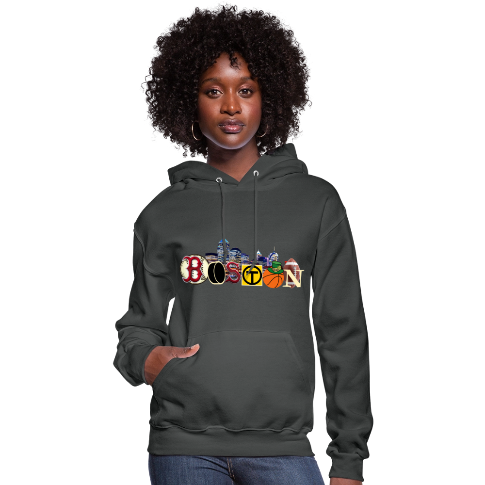 BOSTON SKYLINE Women's Hoodie - asphalt