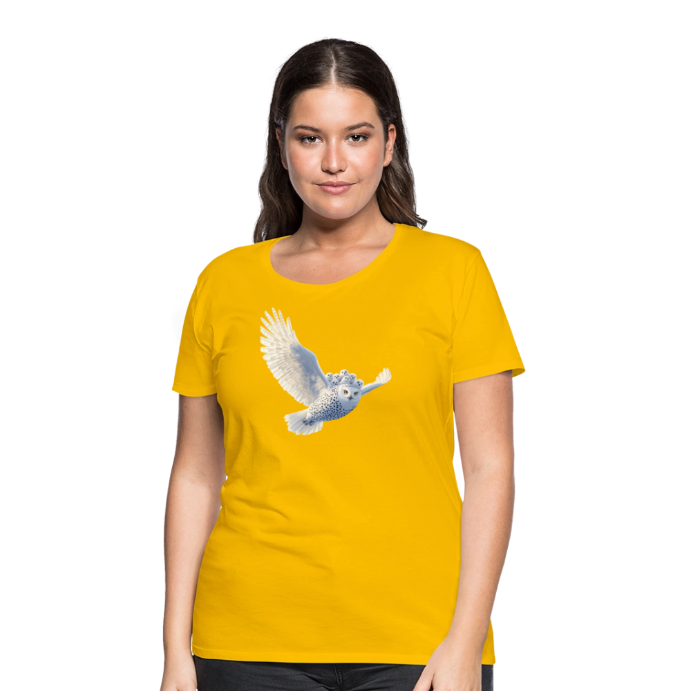 HOOTIE SNOW OWLS Women’s Premium T-Shirt - sun yellow