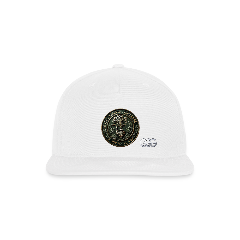 MASS PIEFILLERS UNION 420 Snapback Baseball Cap - white